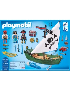 70151 PLAYMOBIL PIRATES. VAIXELL PIRATA AMB MOTOR SUBMARÍ. 2