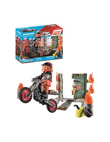 71256 PLAYMOBIL STARTER PACK STUNYSHOW MOTO DE...