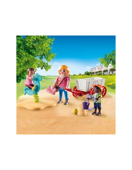 71258 PLAYMOBIL CITY LIFE STARTER PACK EDUCADORA CON CARRITO