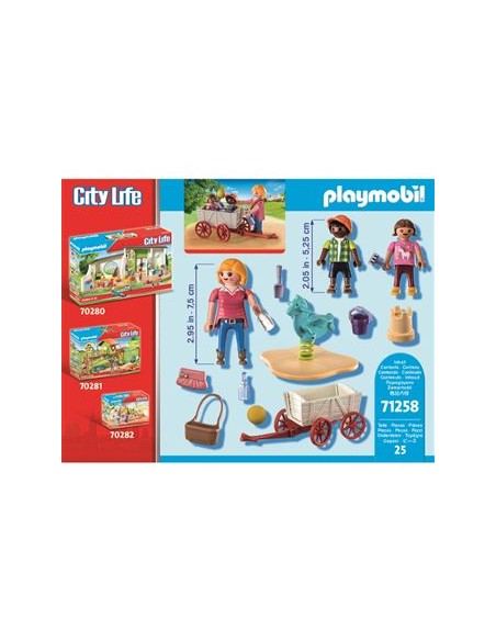 71258 PLAYMOBIL CITY LIFE STARTER PACK EDUCADORA CON CARRITO