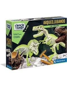ARQUEOJUGANDO T-REX I TRICERATOPS. CLEMNTONI 2