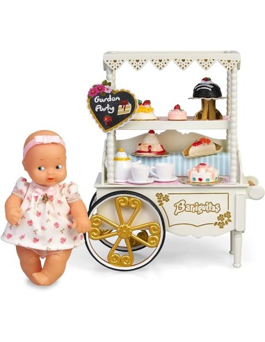 BARRIGUITAS CARRITO DE MERIENDAS CON MUÑECA....