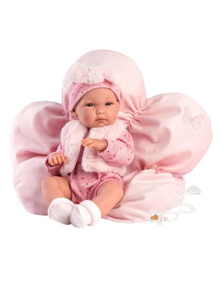 BIMBA AMB COIXÍ ROSA 35CM. NINES LLORENS