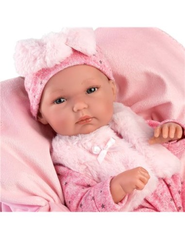 BIMBA AMB COIXÍ ROSA 35CM. NINES LLORENS