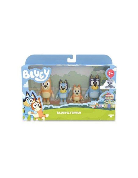 BLUEY SCHOOL PACK BLISTER 4 FIGURAS. FAMOSA