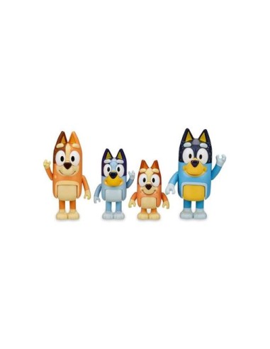 BLUEY SCHOOL PACK BLISTER 4 FIGURAS. FAMOSA
