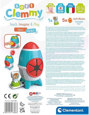 SPACE ROCKET SOFT CLEMMY. CLEMENTONI