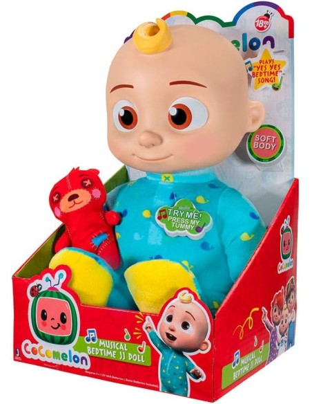 MUÑECO COCOMELON JJ MUSICAL. BANDAI.