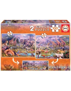 PUZZLE 100 PECES PANORAMIC SELVA. EDUCA.