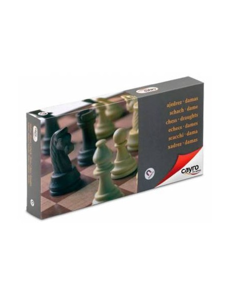 ESCACS-DAMES MAGNÈTIC 24 CM. PLEGABLE. CAYRO. COMPRAR