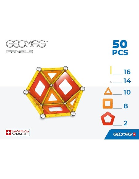 GEOMAG PANELS 50 PCS. TOY PARTNER. 