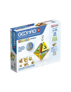 GEOMAG SUPERCOLOR PANELS 35P. 100% RECYCLED PLASTIC. TOY...