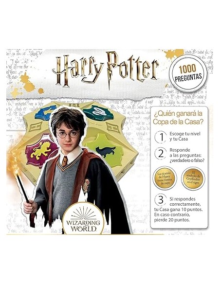JUEGO DE MESA QUIZ DE LAS CUATRO CASAS HARRY POTTER. EDUCA BORRAS