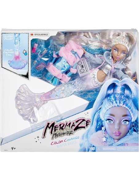 MUÑECA MERMAZE MERMAIDZ COLOR CHANGE WINTER WAVES. MGA