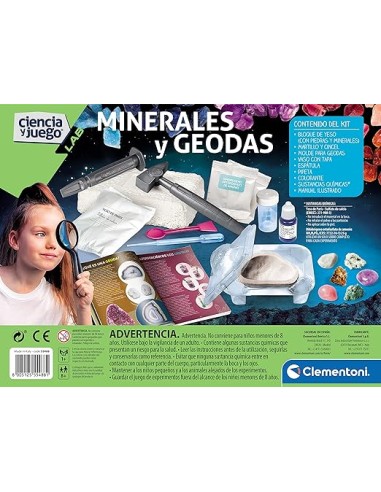 MINERALES Y GEODAS. CIENCIA Y JUEGO. CLEMENTONI