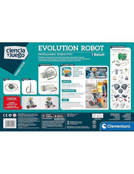 EVOLUTION ROBOT ROBOTICS CIENCIA Y JUEGO. CLEMENTONI