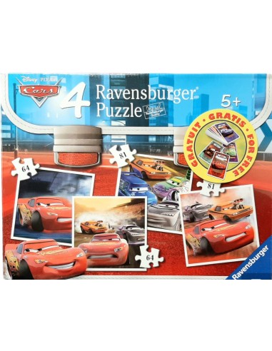 4 PUZZLES PROGRESSIUS CARS. RAVENSBURGER.