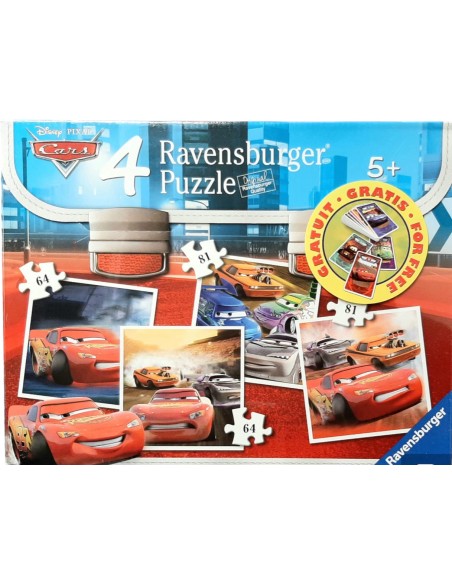 4 PUZZLES PROGRESSIUS CARS. RAVENSBURGER.