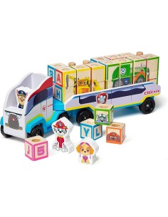 PAW PATROL CAMION DE MADERA CON BLOQUES. TOY PARTNER. 2