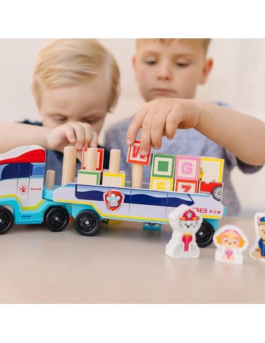 PAW PATROL CAMIÓ DE FUSTA AMB BLOCS. TOY PARTNER