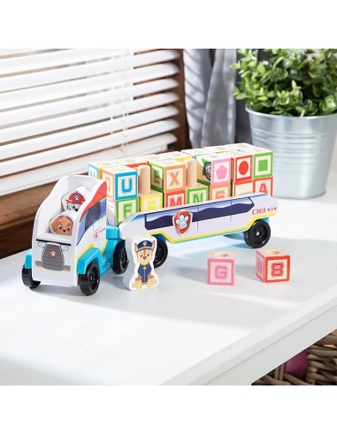 PAW PATROL CAMIÓ DE FUSTA AMB BLOCS. TOY PARTNER