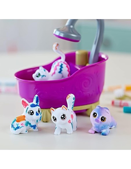 WASHIMALS 4 FIGURES AMB BANYERA I DUTXA. CRAYOLA. 