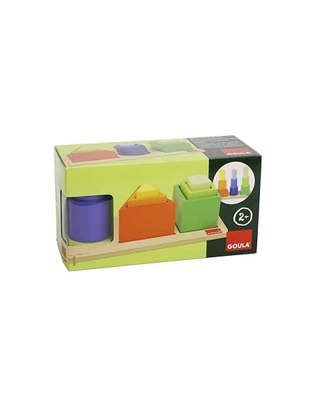 ENCAIXABLE DE FUSTA FORMES GEOMÈTRIQUES. GOULA