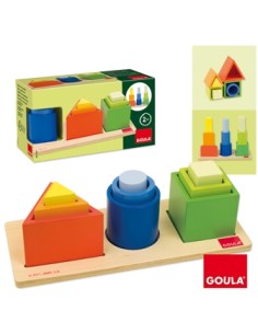 ENCAIXABLE DE FUSTA FORMES GEOMÈTRIQUES. GOULA 2