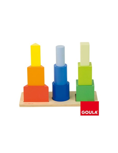 ENCAIXABLE DE FUSTA FORMES GEOMÈTRIQUES. GOULA