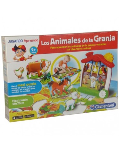 LOS ANIMALES DE LA GRANJA. JUGANDO APRENDO BABY CLEMENTONI