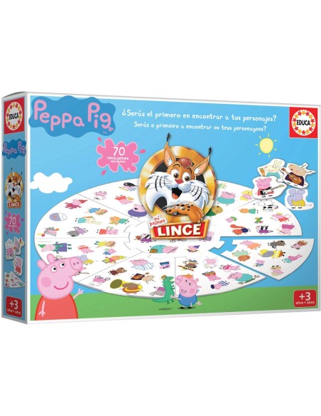 JUEGO DE MESA MI PRIMER LINCE PEPPA PIG. EDUCA.