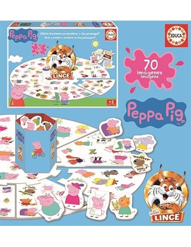 JUEGO DE MESA MI PRIMER LINCE PEPPA PIG. EDUCA.