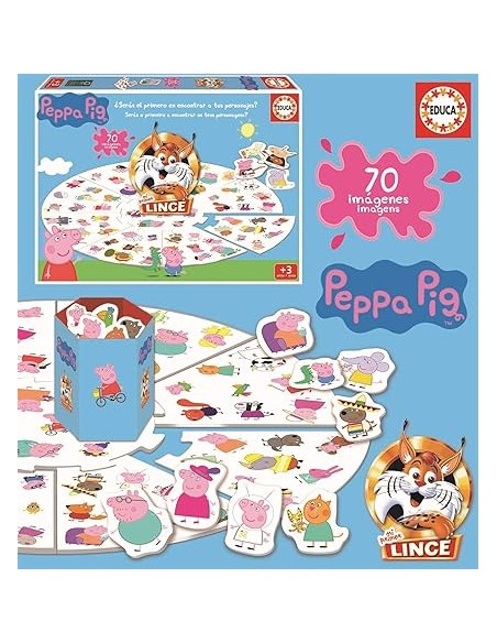 JUEGO DE MESA MI PRIMER LINCE PEPPA PIG. EDUCA.