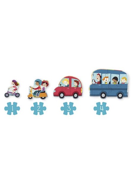 PUZZLE XXL VEHÍCULOS.  GOULA.
