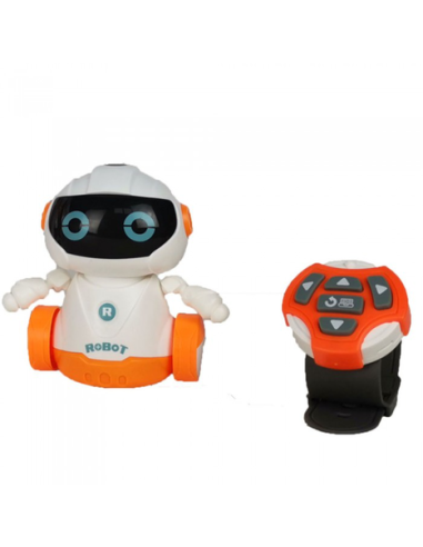 ROBOT CON LUZ CON RADIO CONTROL RELOJ