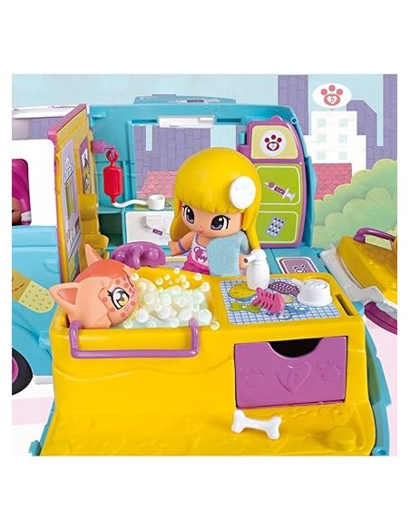 PINYPON AMBULÀNCIA DE MASCOTES. FAMOSA. 