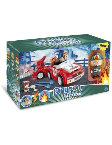 PINYPON ACTION VEHICLE DE BOMBER AMB FIGURA. FAMOSA