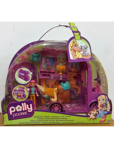 POLLY POCKET - Autobús Mascotas Mil Brillos - Mattel