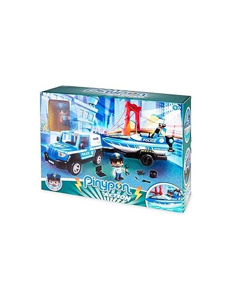 PINYPON ACTION PICKUP AMB LLANXA DE POLICIA. FAMOSA. 