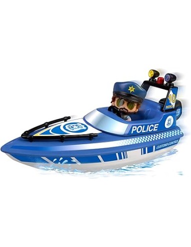 PINYPON ACTION PICKUP CON LANCHA DE POLICIA....