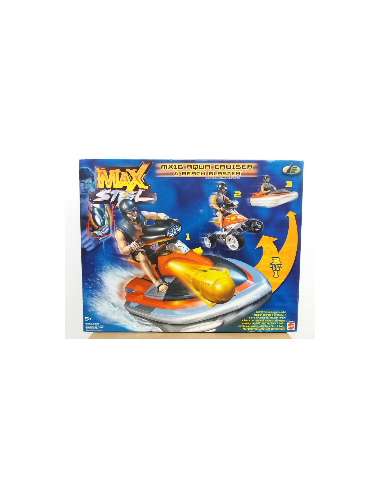 MAX STEEL MX16 Aqua Cruiser y Beach Blaster - Mattel.
