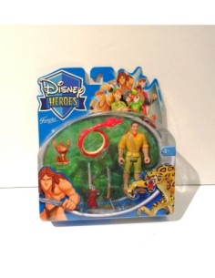 DISNEY HEROES Tarzan. Clayton con armas y serpiente.