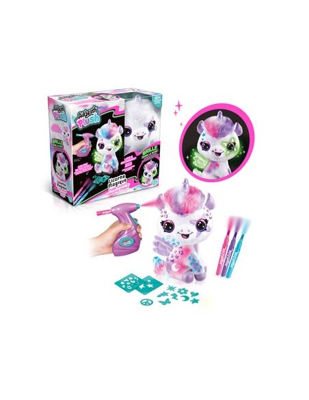 MAGIC INICORN AIRBRUSH PLUSH BRILLA A LA FOSCOR. CANAL TOYS