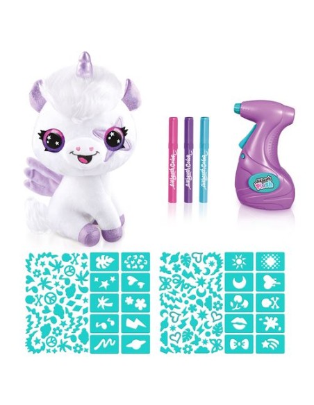 MAGIC INICORNIO AIRBRUSH PLUSH BRILLA EN LA OSCURIDAD. CANAL TOYS