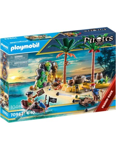 70962 PLAYMOBIL PIRATES ILLA DEL TRESOR PIRATA AMB ESQUELET.