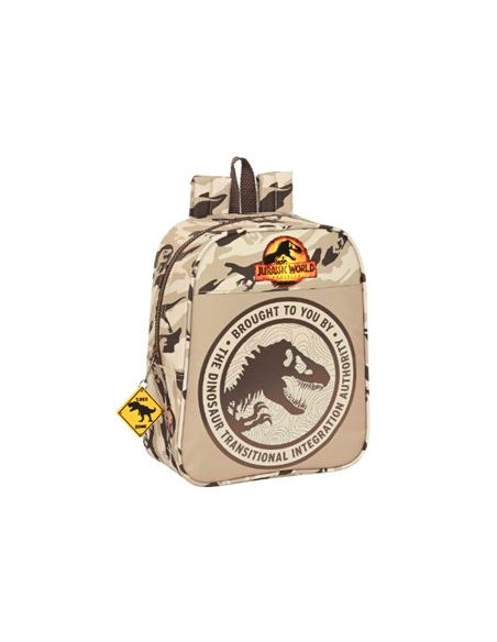 MOCHILA INFANTIL PREESCOLAR JURASSIC WORLD ADAPTABLE A CARRO. SAFTA