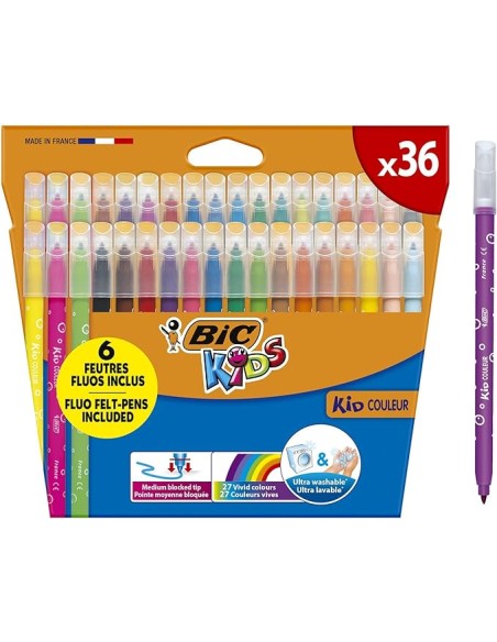 ROTULADORES BIC KIDS 36 U. BIC IBERIA.