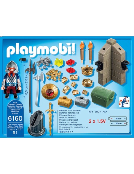 6160 PLAYMOBIL KNIGHTS GUARDIÁN DEL TESORO DEL REY.
