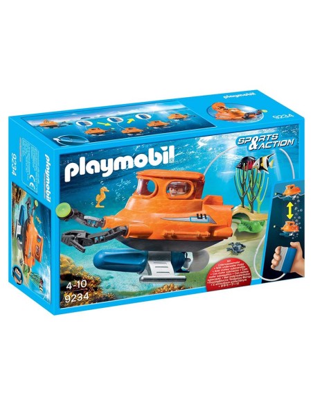 9234 PLAYMOBIL SPORTS & ACTION SUBMARINO CON MOTOR SUBMARINO.