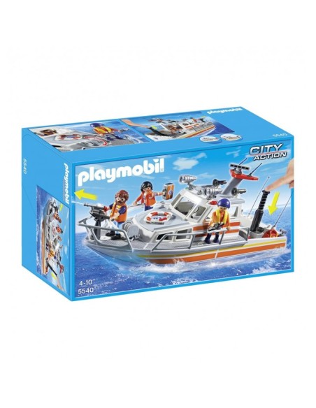 5540 PLAYMOBIL CITY ACTION BARCO DE RESCATE CON MANGUERA.
